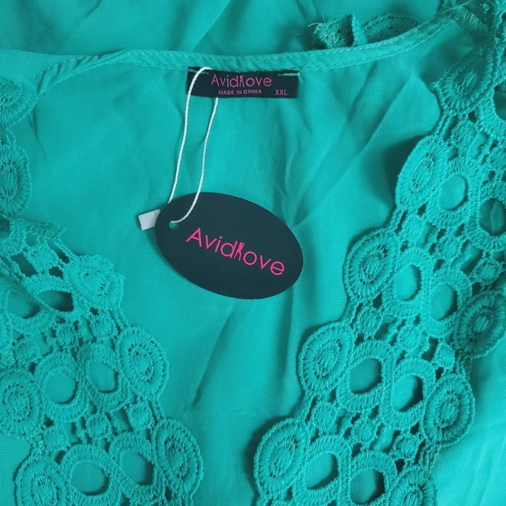Avidlove Emerald Green Long Sleeve Nightdress Lingerie Size XXL New - Picture 5 of 6